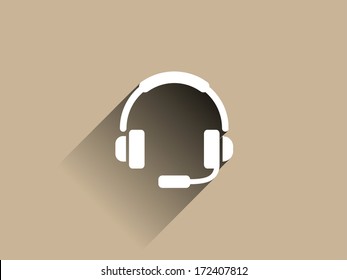 Icono de sombra plana y larga de soporte