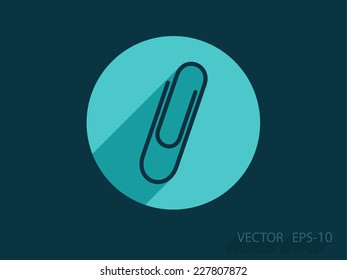 Flaches, langes Schattensymbol, Vektorgrafik