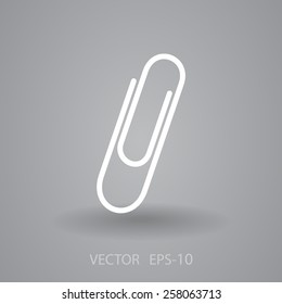 Flaches, langes Schattensymbol, Vektorgrafik