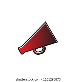 Flat loudspeaker icon