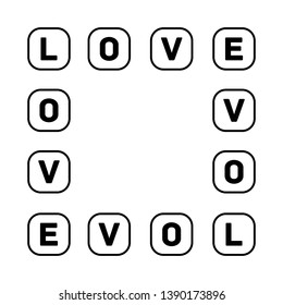 Flat love design. Vector Illustration. Vector