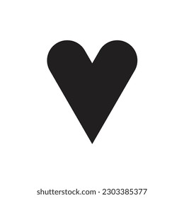 Flat Love icon symbol vector Illustration.