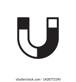 flat magnet icon symbol sign, logo template, vector, eps 10