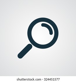 Flat Magnifying Glass icon