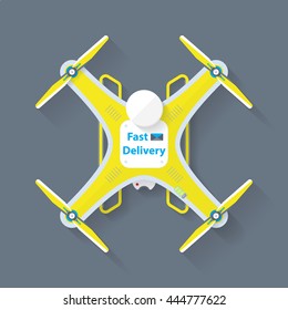 flat mail drone