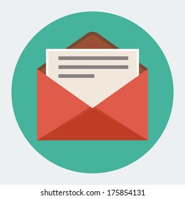 Flat mail icon