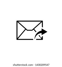 Flat mail icon. Message icon vector. Envelope e-mail symbol icon