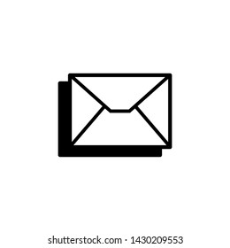 Flat mail icon. Message icon vector. Envelope e-mail symbol icon