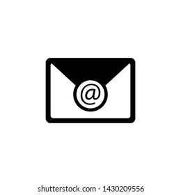 Flat mail icon. Message icon vector. Envelope e-mail symbol icon