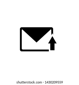 Flat mail icon. Message icon vector. Envelope e-mail symbol icon