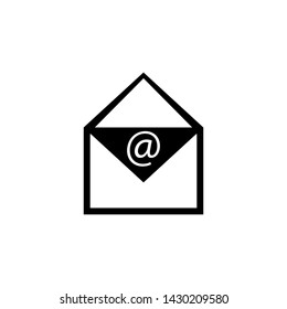 Flat mail icon. Message icon vector. Envelope e-mail symbol icon