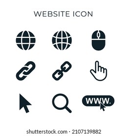 Conjunto de variación de icono de correo plano