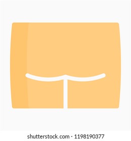 Flat Male Butt Pixel Perfect Vector Stock Vector Royalty Free