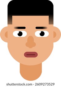 flat man character icon design
