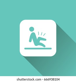 flat man Falling icon