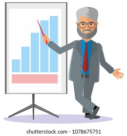 Flat Man With A Pointer