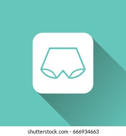 flat man Swimsuit icon