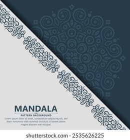 Flat mandala arabesque style background