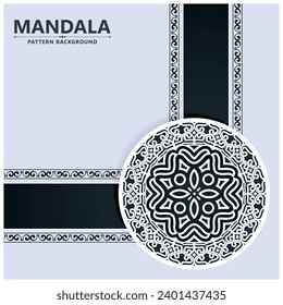 Flat mandala style arabesque background