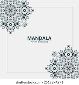 Flat mandala style arabesque background