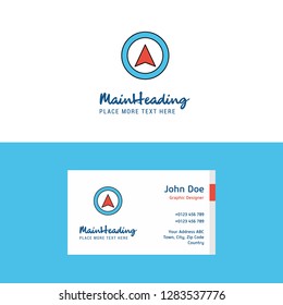 Flat Map pointer Logo and Visiting Card Template. Busienss Concept Logo Design