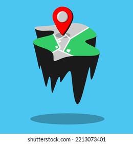 flat maps location vector illustration