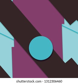 Flat material design - Creative vector trend seamless.