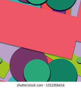 Flat material design - Creative vector trend seamless.