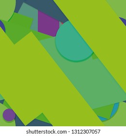 Flat material design - Creative vector trend seamless.