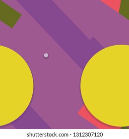 Flat material design - Creative vector trend seamless.