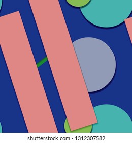 Flat material design - Creative vector trend seamless.