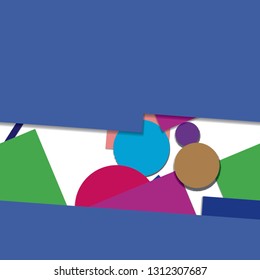 Flat material design - Creative vector trend seamless.