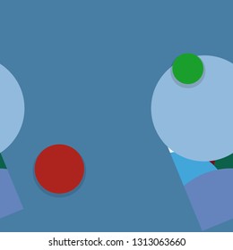 Flat material design - Creative vector trend seamless.
