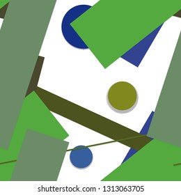 Flat material design - Creative vector trend seamless.