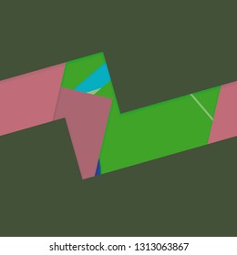 Flat material design - Creative vector trend seamless.