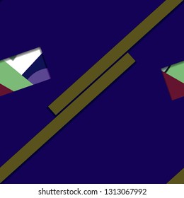 Flat material design - Creative vector trend seamless.
