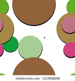 Flat material design - Creative vector trend seamless.