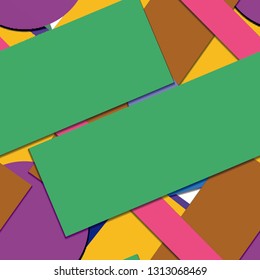 Flat material design - Creative vector trend seamless.