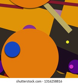 Flat material design - Creative vector trend seamless.