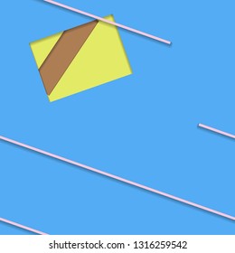 Flat material design - Creative vector trend seamless.