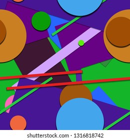 Flat material design - Creative vector trend seamless.