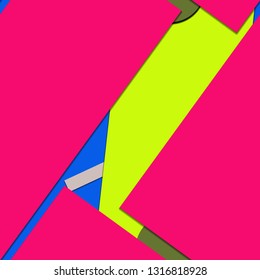 Flat material design - Creative vector trend seamless.
