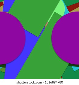 Flat material design - Creative vector trend seamless.