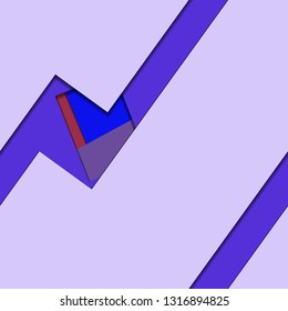 Flat material design - Creative vector trend seamless.