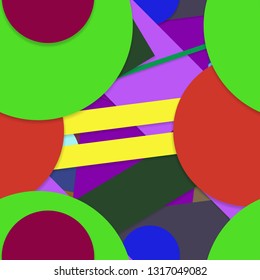 Flat material design - Creative vector trend seamless.
