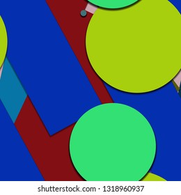 Flat material design - Creative vector trend seamless.
