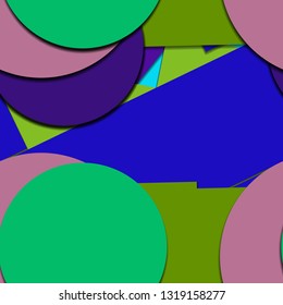 Flat material design - Creative vector trend seamless.