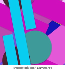 Flat material design - Creative vector trend seamless.