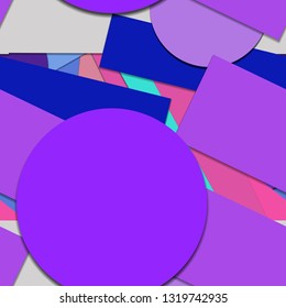 Flat material design - Creative vector trend seamless.