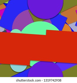 Flat material design - Creative vector trend seamless.